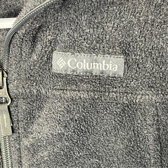 Columbia Fleece Full Zip Size XS Charcoal Gray Outdoor girl Youth Warm Adventure - Picture 2 of 7